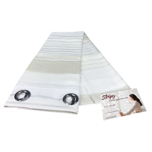 CURTAIN CURTAIN STRIPY cream CM. 140X280 PACKAGED