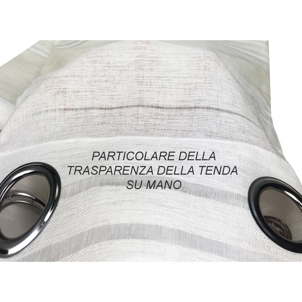 TENDA TENDAGGIO STRIPY panna CM. 140X280 CONFEZIONATA
