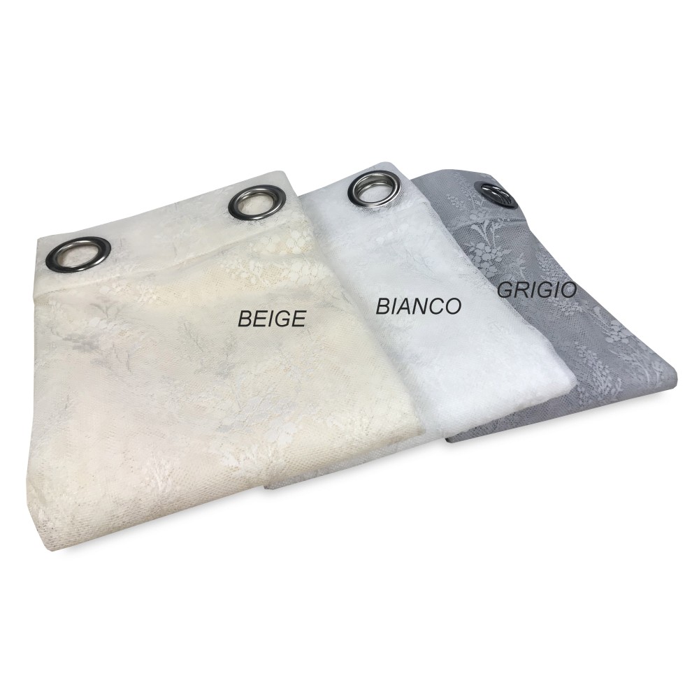 VORHANG ISABEL creme cm. 140X280 AUS JACQUARD-SPITZE