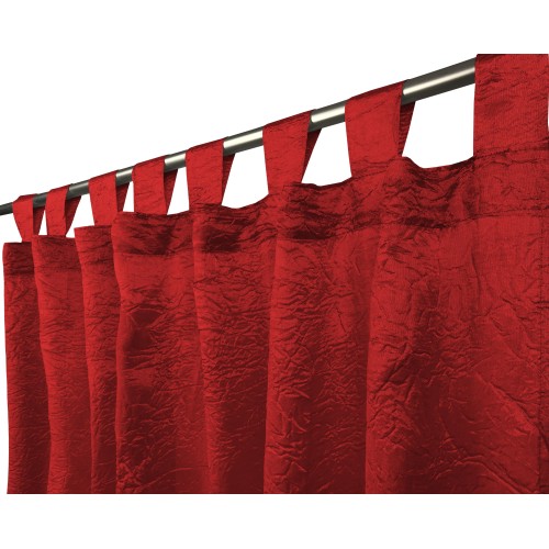 CORNFLOWER CURTAIN IN SOLID COLOR BORDEAUX CM. 140X290 Packaged