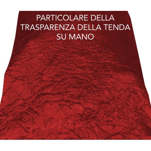 CORNFLOWER CURTAIN IN SOLID COLOR BORDEAUX CM. 140X290 Packaged