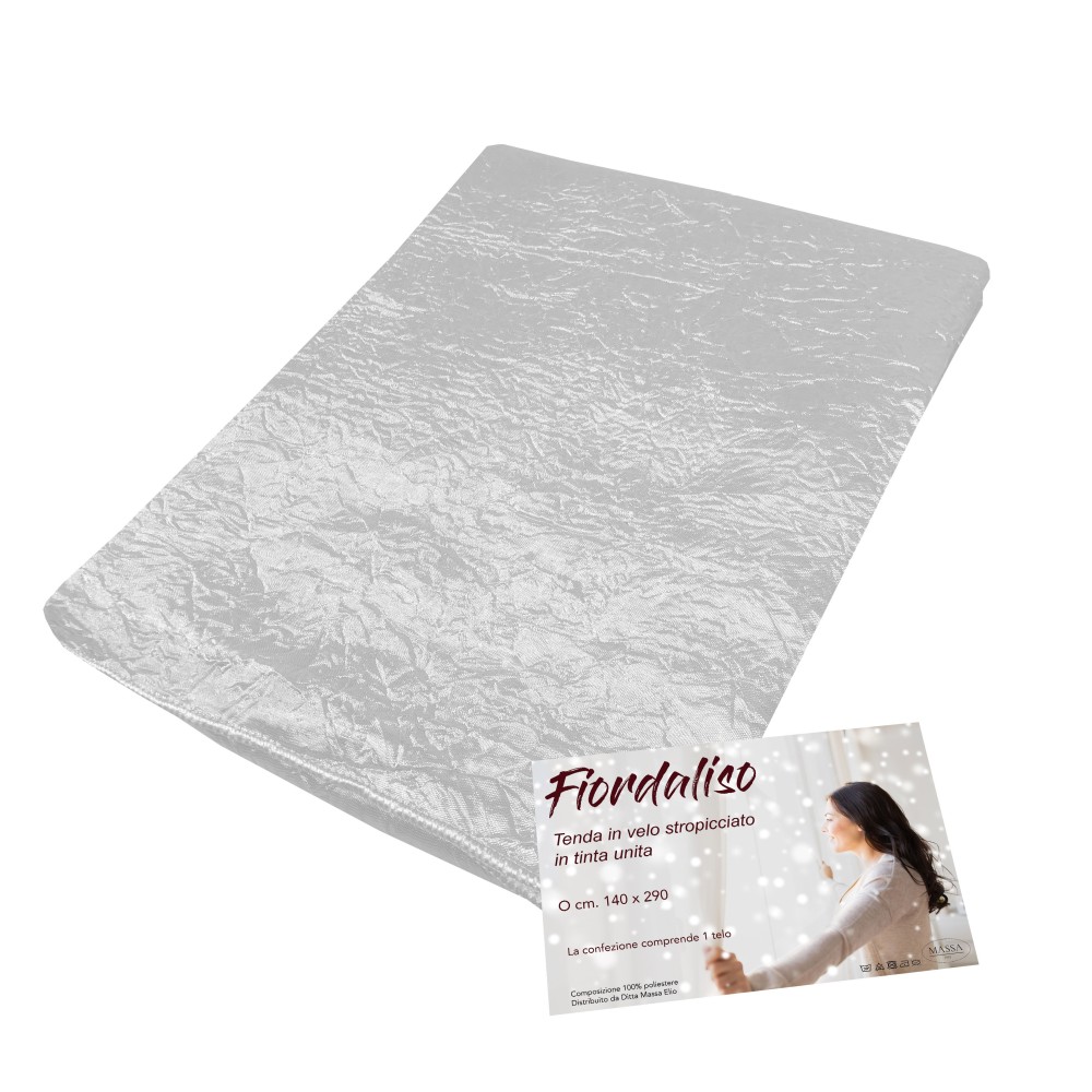 CORTINA DE FIORDALISO en color liso BLANCO CM. 140X290 Empaquetado