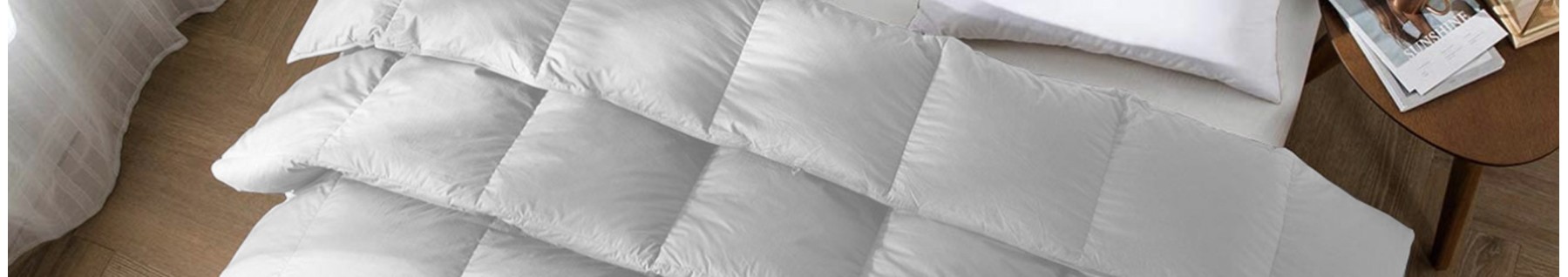 Duvet d'oie couettes et